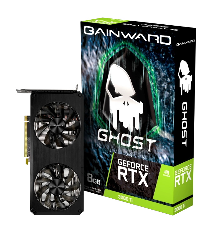 Die Grafikkarte Gainward RTX 3060 Ti Ghost